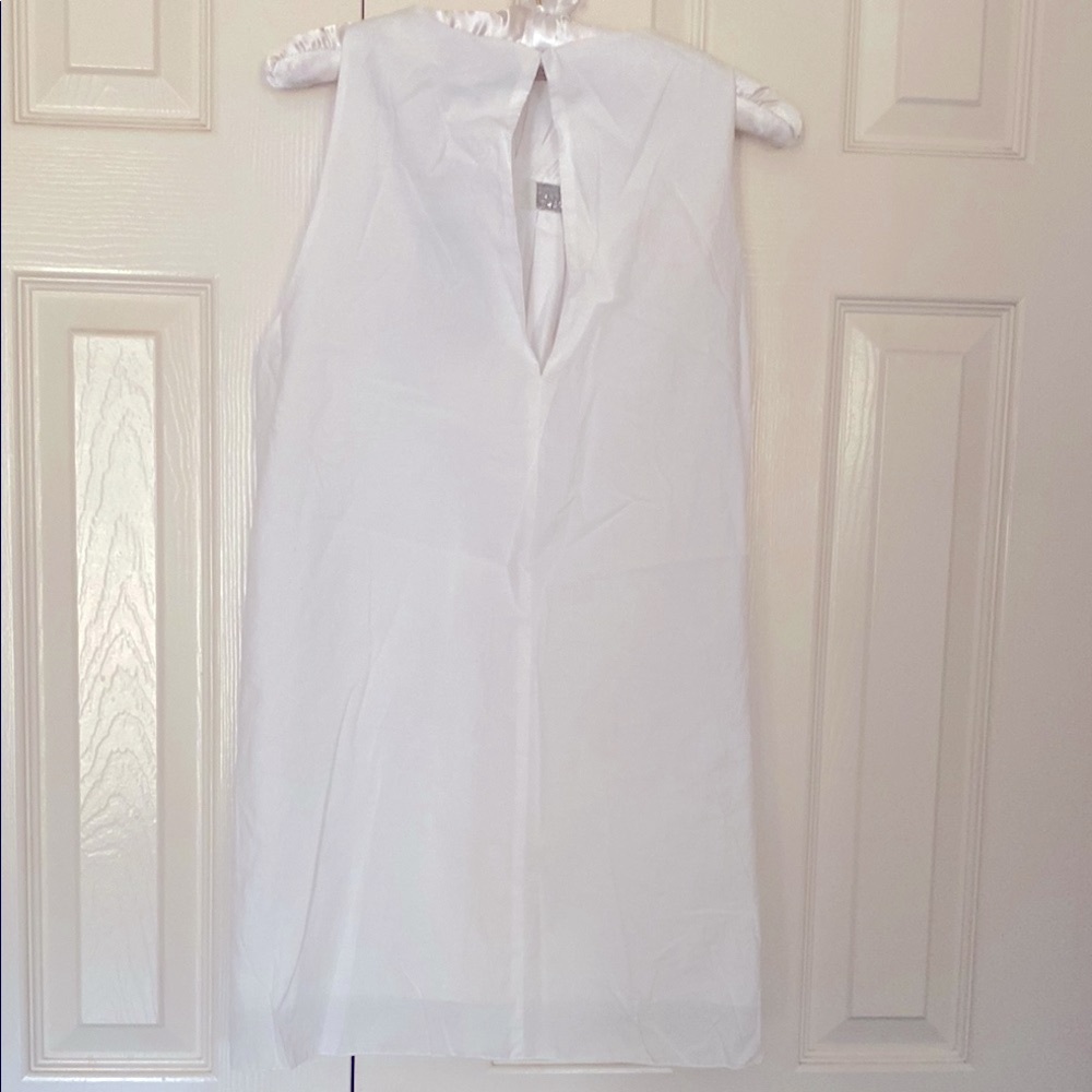 Fabiana Filippi Elegant White Halter Tunic length with Silver Accent size 10-12 - Picture 6 of 13